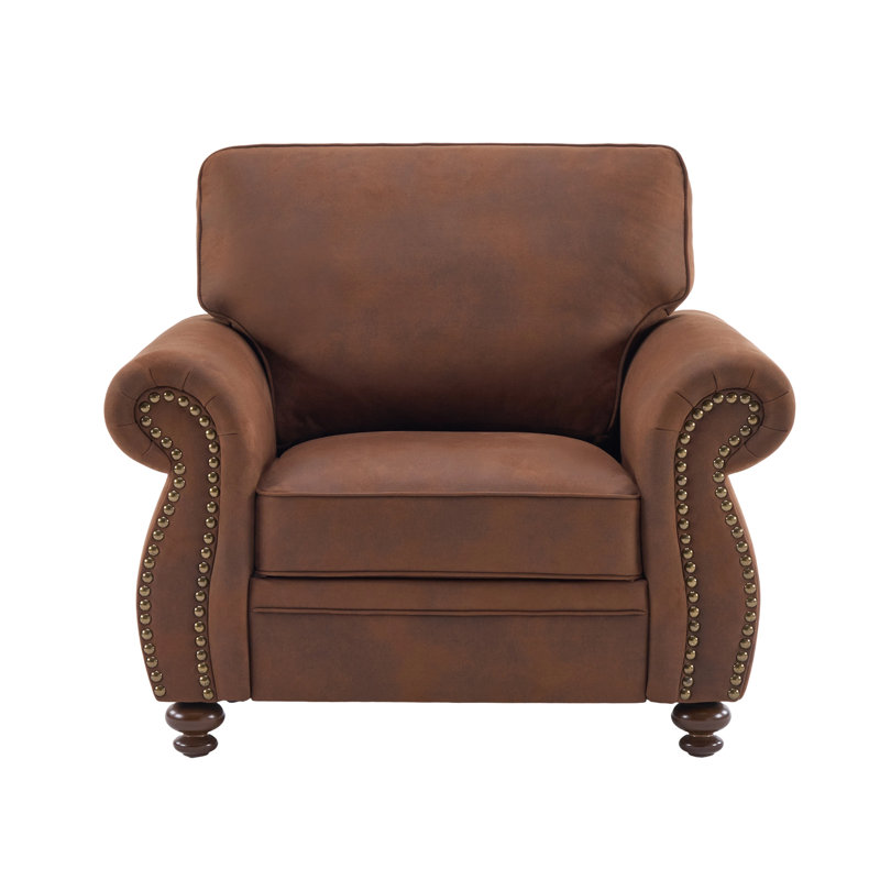 Ensemble de canapé en tissu à accoudoirs roulés 2 pièces, Caramel