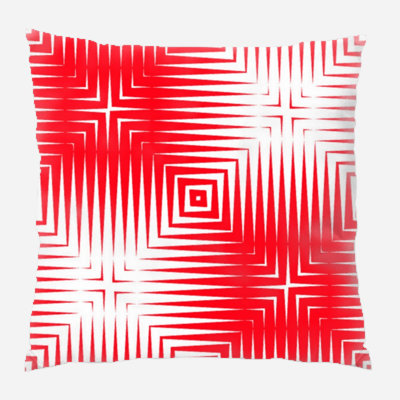 Geometric Microsuede Reversible Throw Pillow