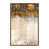 Toile avec cadre en bois brun