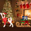 Boîte de Noël et traîneau pour chien