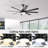 Brixham 52 Inch Large Ceiling Fan With Dimmable Led Light 8 Abs Blades Smart Remote Control Reversible Dc Motor For Living Room-114230742