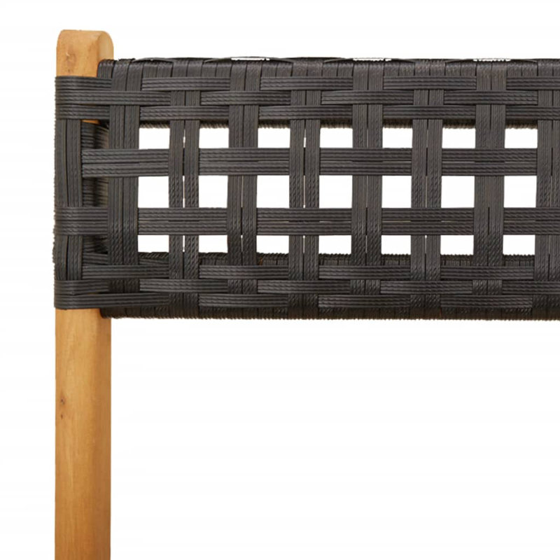 Allista Patio Dining Accent Chair, Black