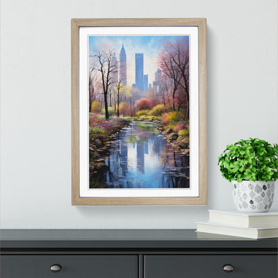 Central Park Realism - Single Picture Frame Print on Wood