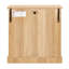 Armoire antique polyvalente avec plateau lisse et tablettes personnalisables