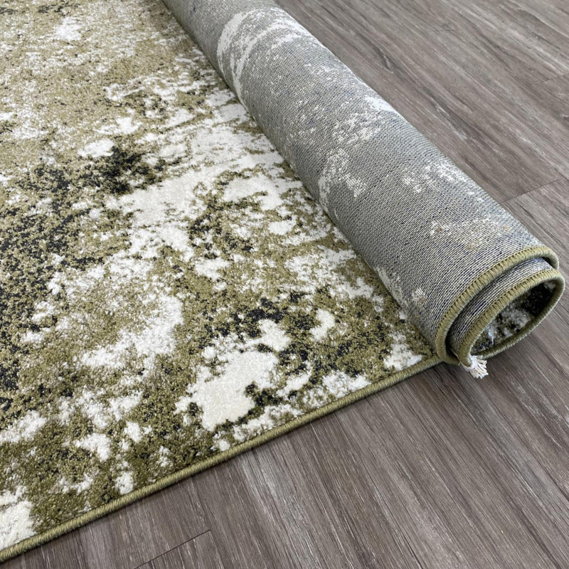 Tapis moderne à franges Modern, Rectangle 7 pi 3,3 po x 7 pi 4 po