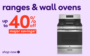 Ranges up to 40% off