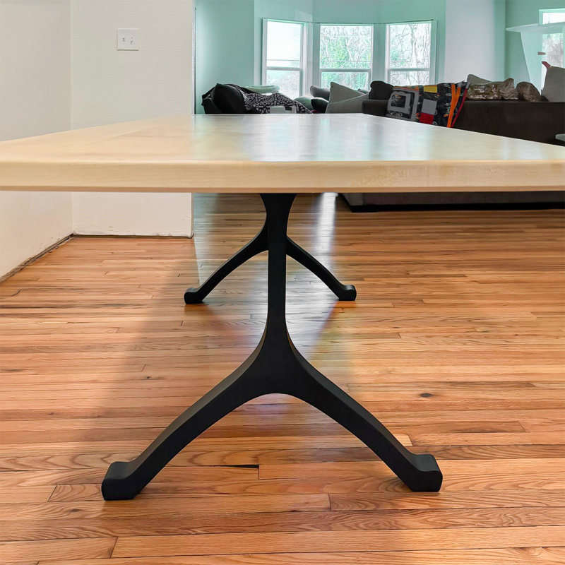 Pieds de table de salle à manger en métal Wishbone