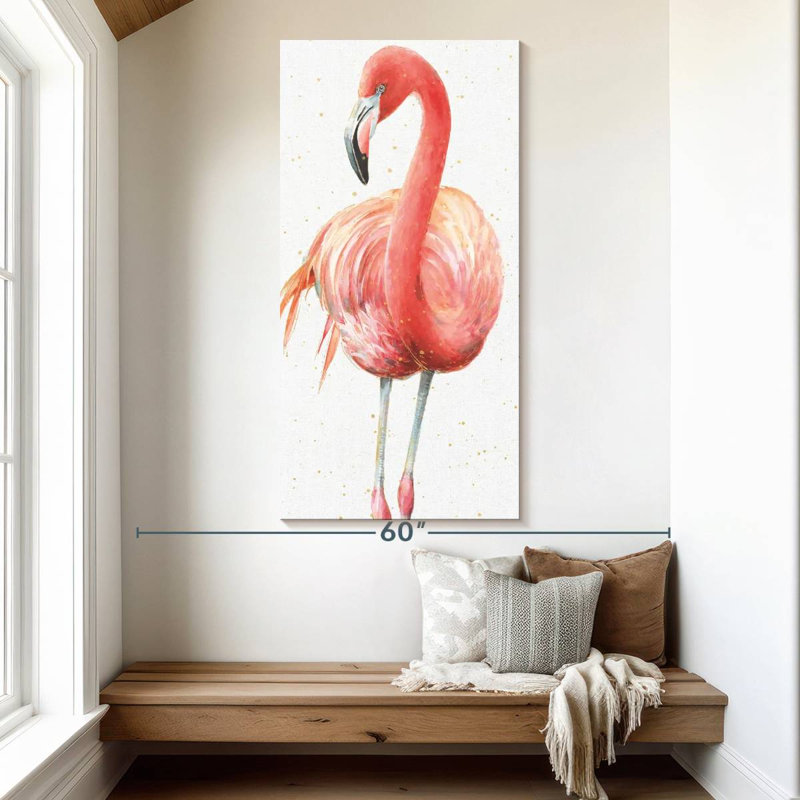 Brampt Gracefully Pink VI, 54" H x 27" W