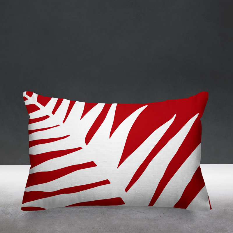 Housse et insert de coussin rectangulaire Fielding, Rouge
