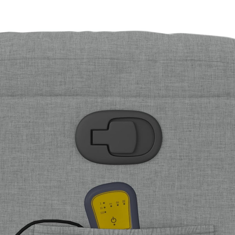  Fauteuil de massage inclinable gris clair, Gris clair