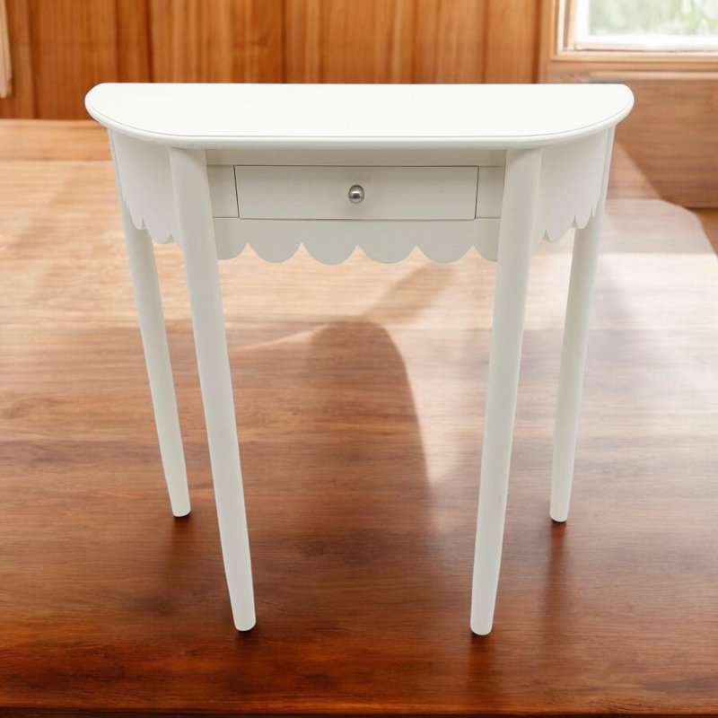 Anndrea 80cm Solid Wood Top Console Table