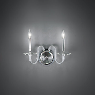 Habsburg Steel Candle Wall Light