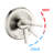 2 Shower Head System With 8" Rain And 5 Handheld In Brushed Nickel Finish Kit Tub Spout