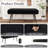 43.3"W Modern Upholstered Bench with Metal Frame and Teddy Fabric-1424308444