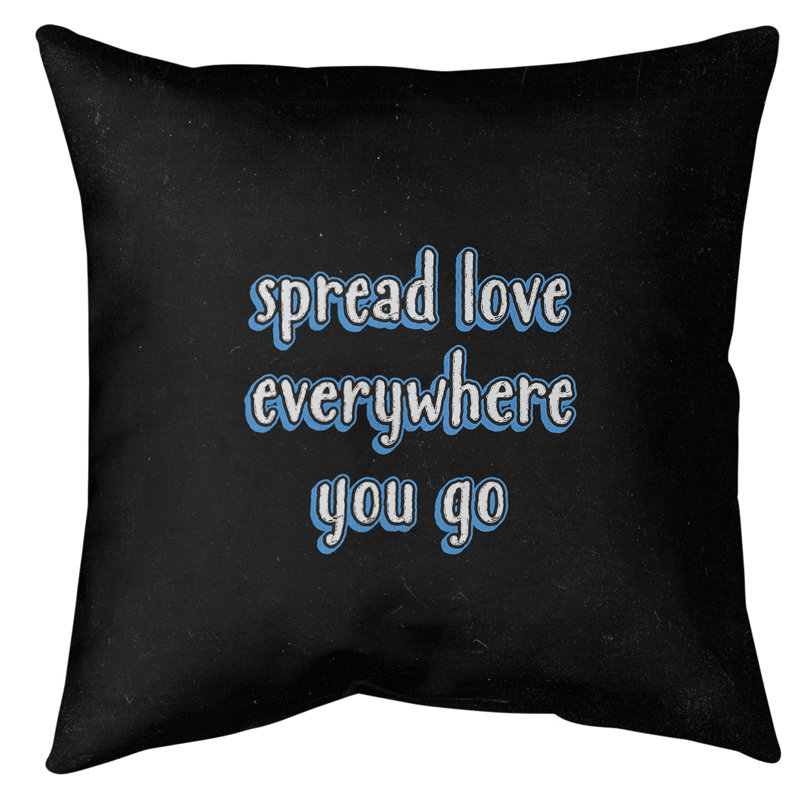 Reversible Throw Pillow, 28" H x 28" W, Blue