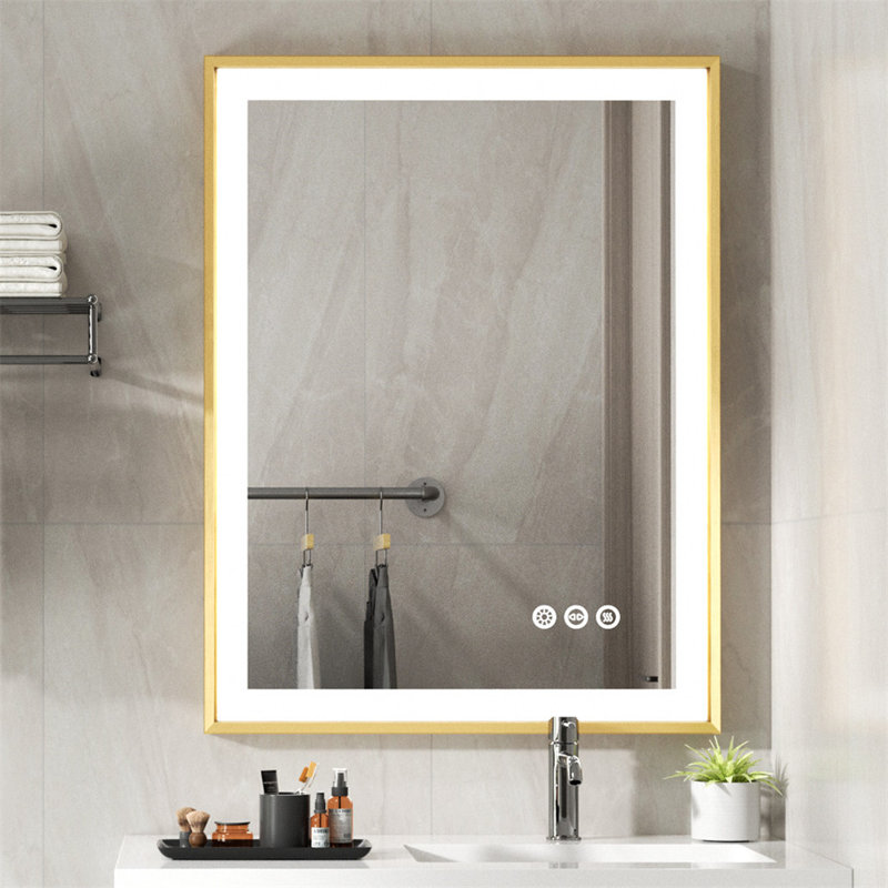 Throssell Aluminium Rectangle Wall Mirror, 60 cm x 80 cm