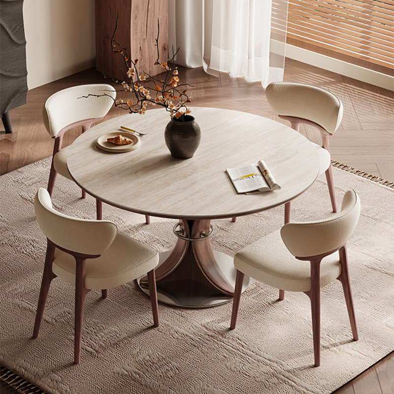Table de salle à manger 47,24 po, H 29,53 po x l 47,24 po x P 47,24 po