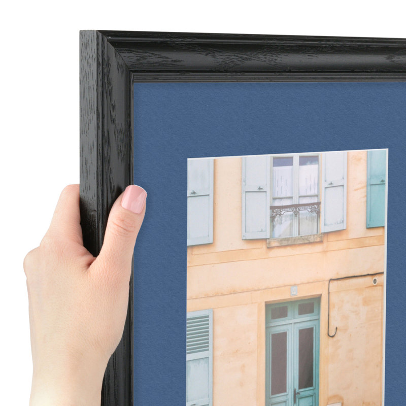 Cadre pour photo simple 12 po x 14 po en bois mat, Royal