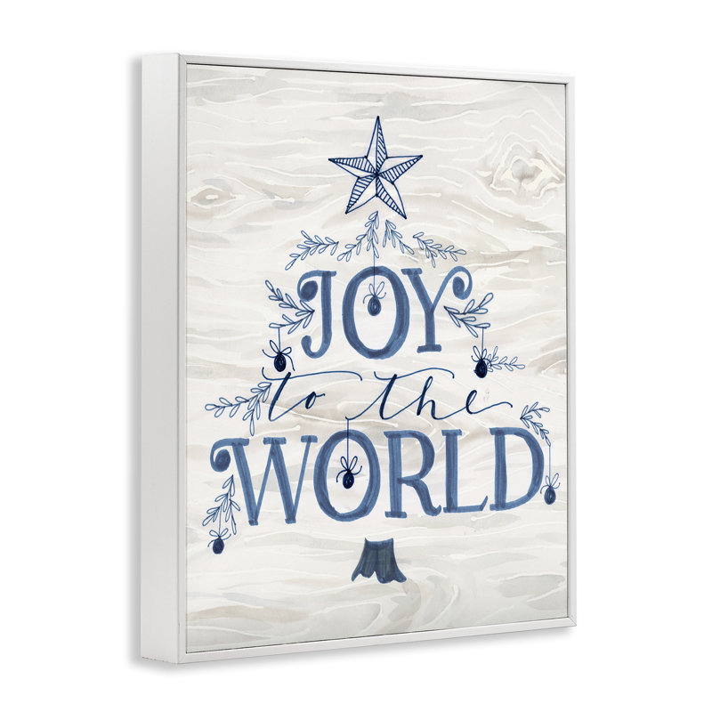 «Joy To World Tree», art giclée par Kristen Brockmon, Giclée encadrée blanc bord de mer, H 30 po x l 24 po