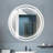 Airalyn LED Round Bathroom Mirror: Adjustable Brightness, Anti-Fog Feature, and Color Temperature Range of 3000K to 6400K for Perfect Illumination-1175262522