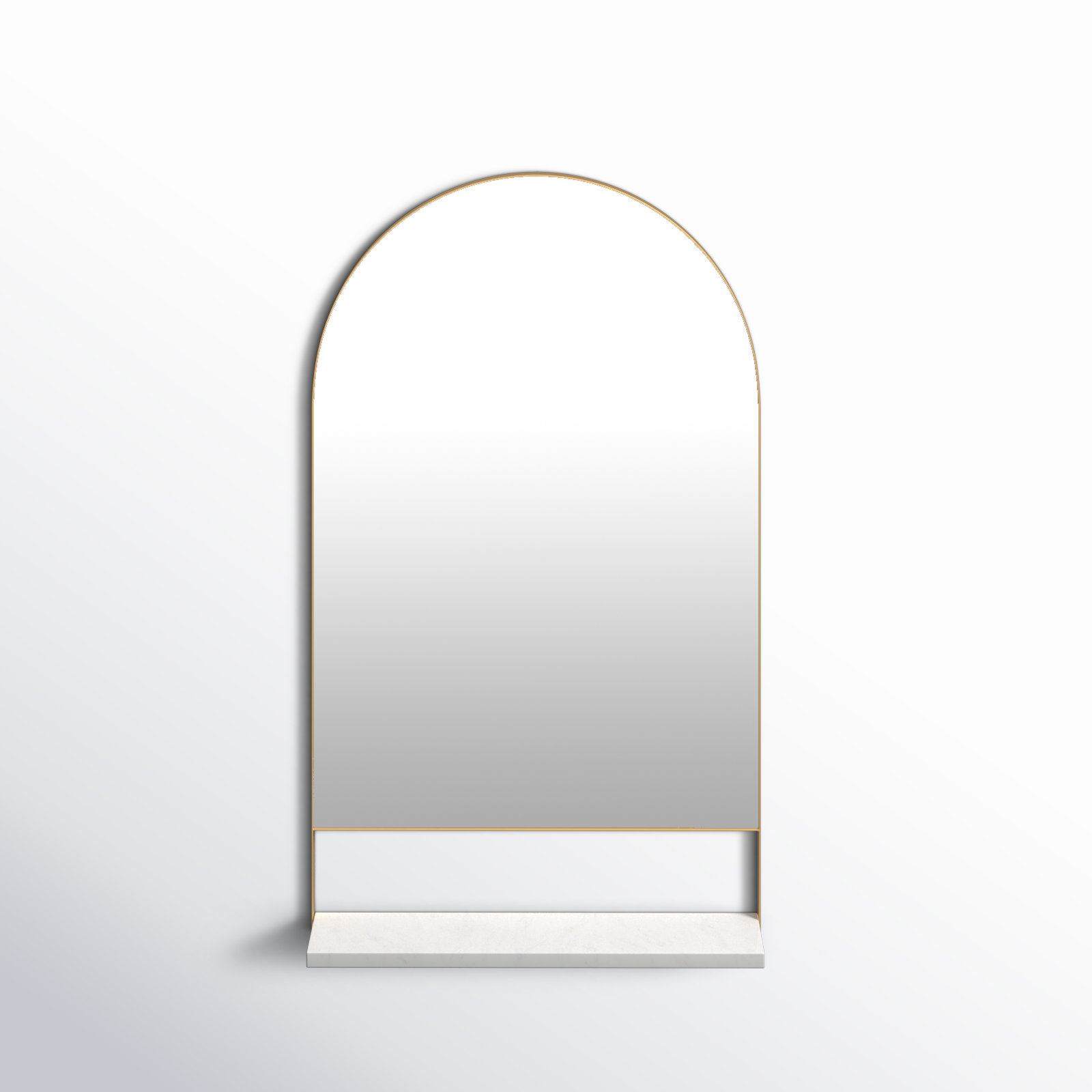 Cielo Accent Mirror, Gold/White, 34" x 20"