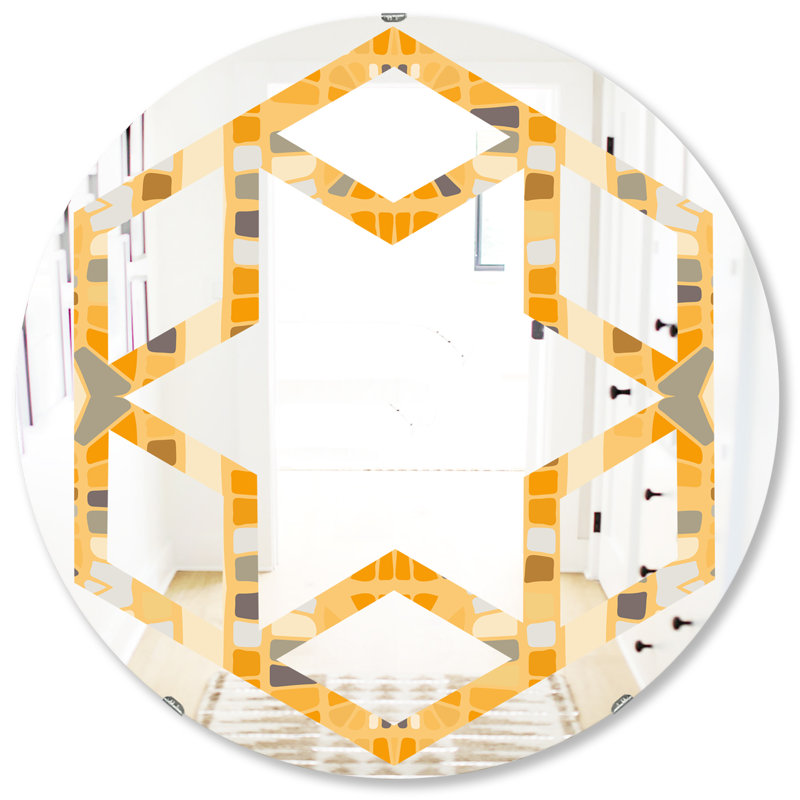 Miroir mural Hexagon Star, H 31,5 po x l po