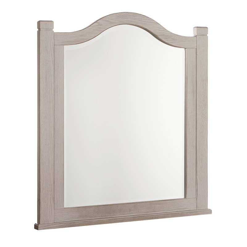 Erving Wood Flat Dresser Mirror, Dover Grey, 37.75" H x 35.5" W