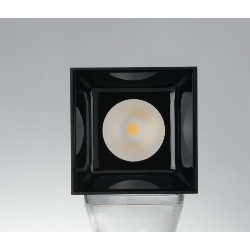 Acrylic LED Flush Mount, Black