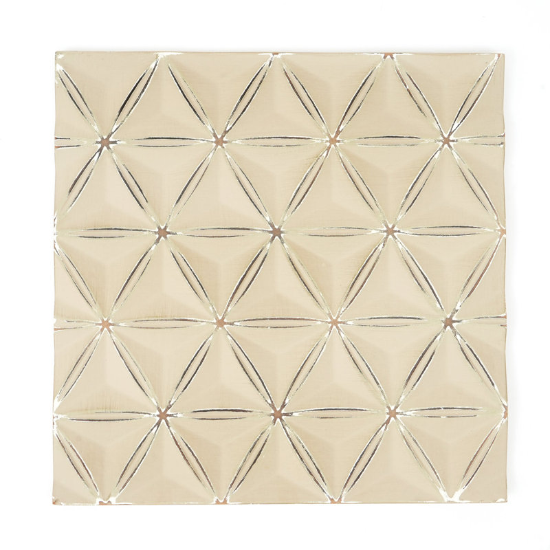 Diamonds Panel Wooden Decorative Board – Soil, Beige