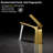 Brushed Gold Bathroom Faucet, Single Hole, Single Lever, Vessel Sink Faucet, Copper, Aerated Stream, 2.2 GPM