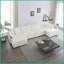 Canapé modulaire moderne en U en chenille blanc avec méridienne réversible et amp; Double repose-pieds - idéal pour le salon-2124168645