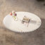 Table de rangement cannelée avec couvercle amovible, texture élégante, parfaite pour la vie moderne