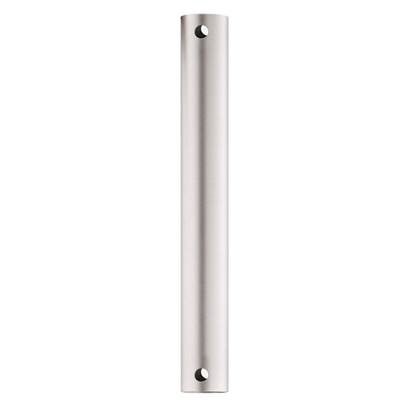 Ceiling Fan Downrods, Brushed Nickel, 18" H x 1" W x 0.75" D 