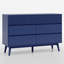 Commode 7 tiroirs en bois naturel - Surface rayée et tiroirs sans tirette-2145081562