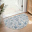 Tapis géométrique lavable antidérapant à motif géométrique-129040783-129040785