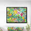 Feuilles et fleurs tropicales - impression d'art floral-26661414-35926498