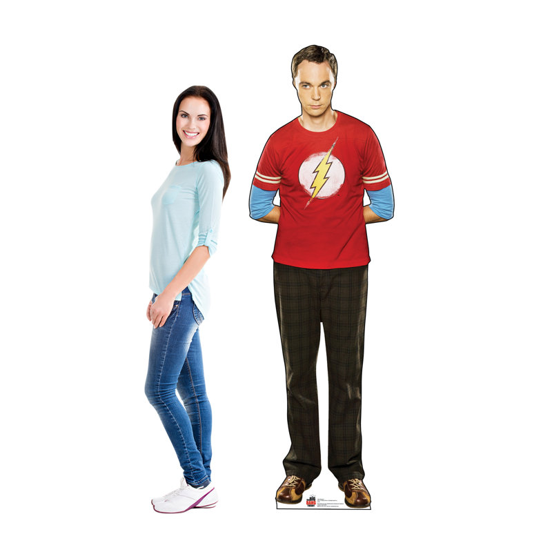 Sheldon Red Shirt Big Bang Theory Life-Size Cardboard Cutout
