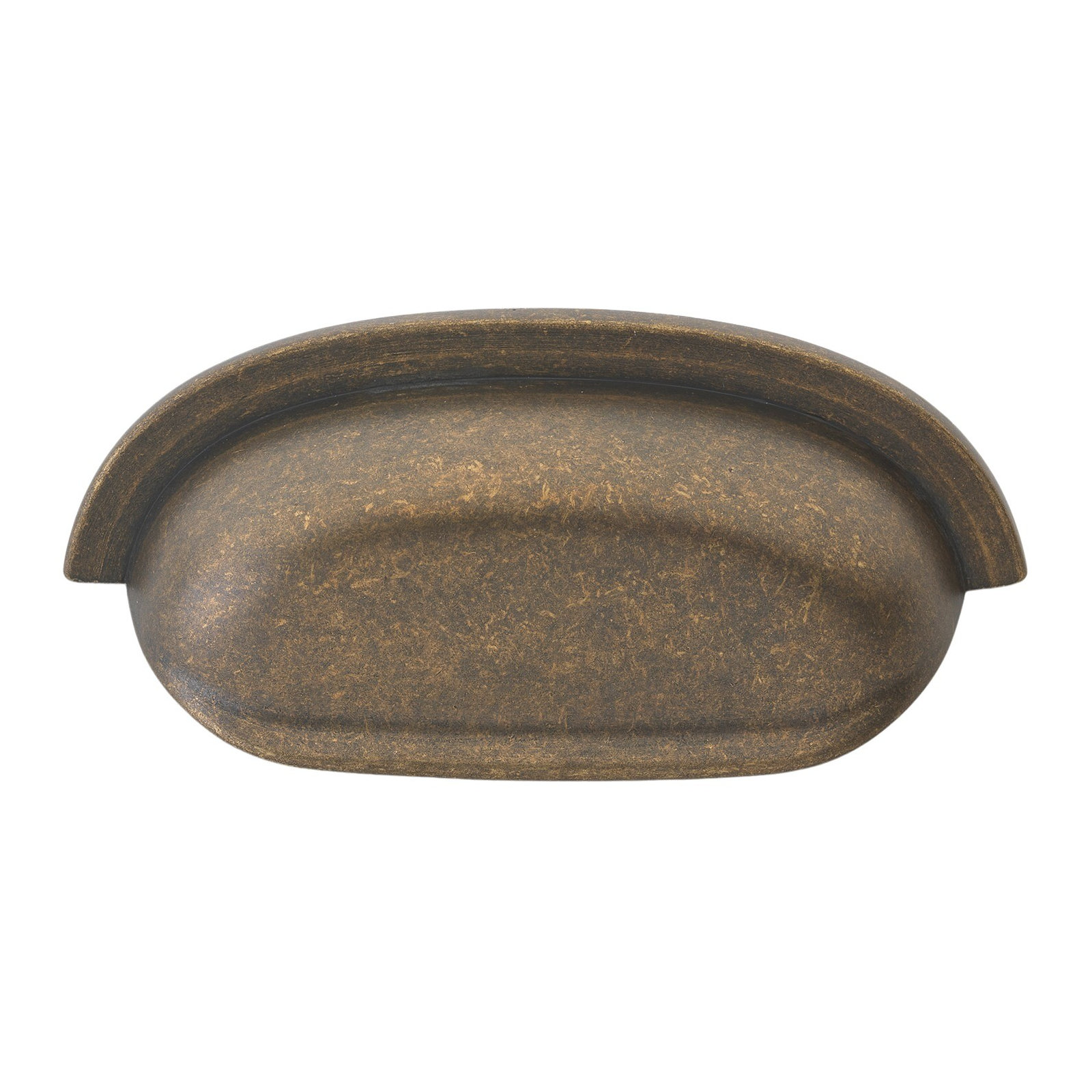Cup/Bin Pull, Antique Brass