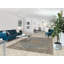 Tapis traditionnel floral bleu clair 7 x 9