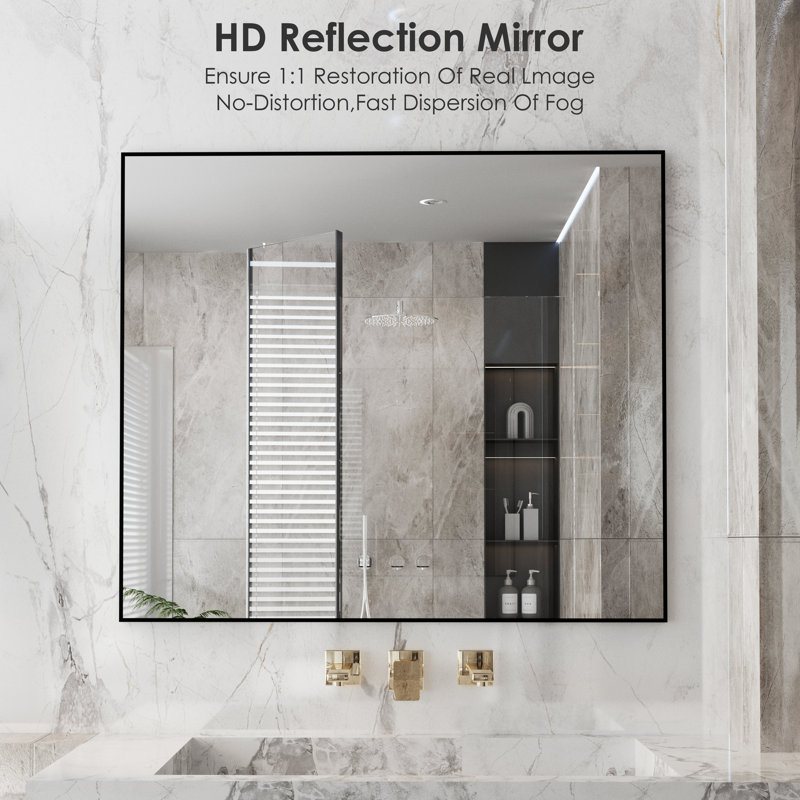 Lesamuel Wall Mounted Vanity Mirror - Aluminum Frame