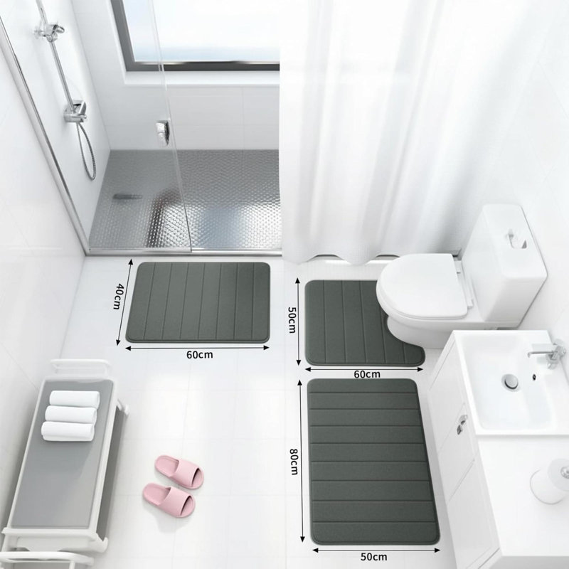 Bath Mat, Dark Grey