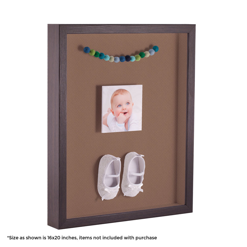 Wood Matte Shadow Box Picture Frame, Sandpiper