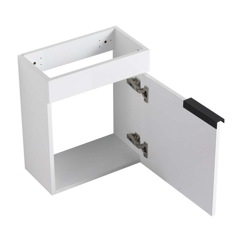 16.8 Single Bathroom Vanity with Sink, Gloss White
