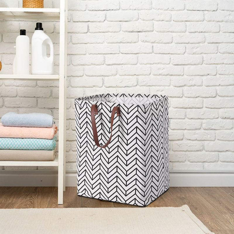 Panier de rangement en tissu pliable, A