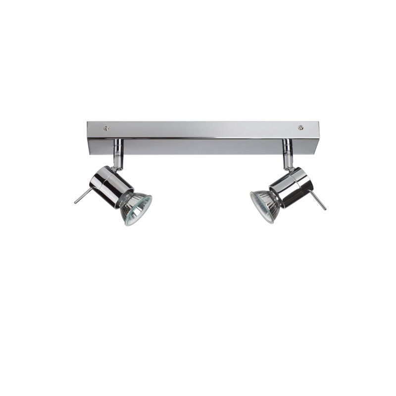 25cm 2 -Light Track Kit, Polished Chrome