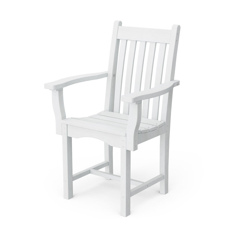 Classic Dining Arm Chair, White