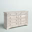 Commode 8 tiroirs Boyer en bois massif l 66 po Boyer-416422472