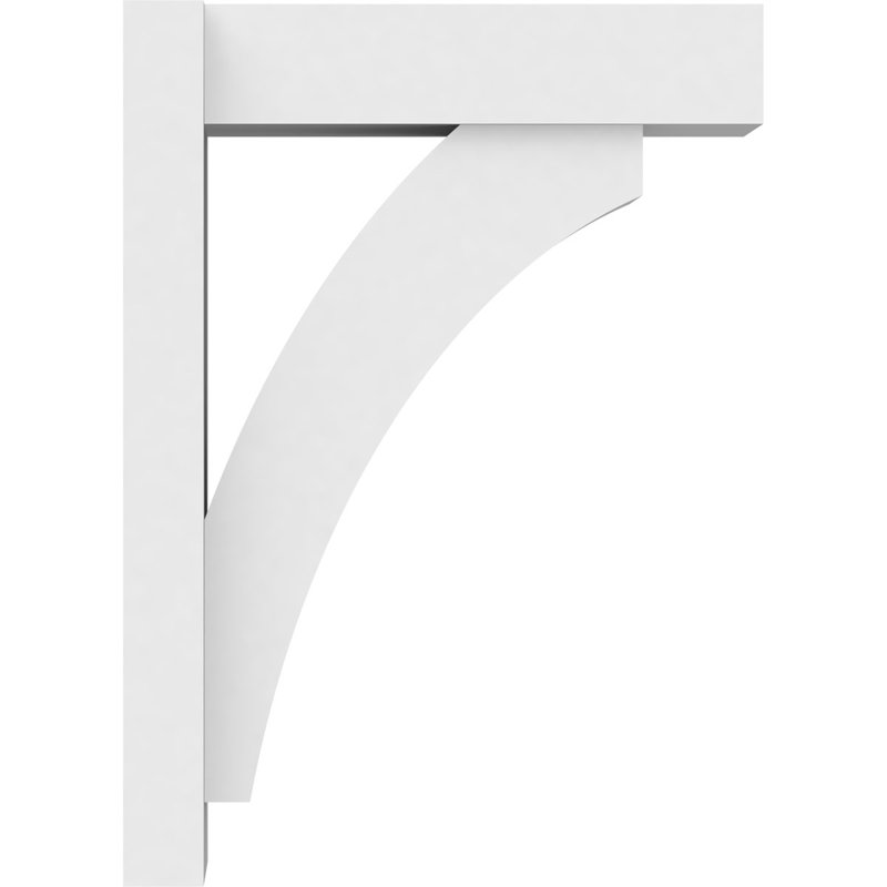 Persienne en PVC de qualité architecturale avec extrémités en bloc Thorton, L 7 po, H 22 po x P 16 po