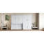Grand lit avec mécanisme et mouvement hydraulique - Système de support de matelas confortable blanc