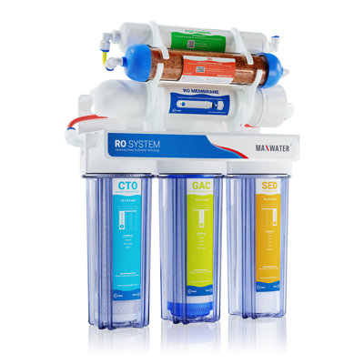 Système de filtration d'eau pour aquarium 6 étapes 100 GPD (gallon par jour)